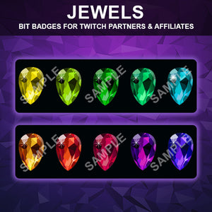 Jewels Twitch Bit Badges