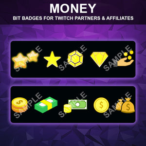 Money Twitch Bit Badges