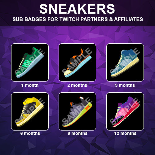 Sneakers Twitch Sub Badges