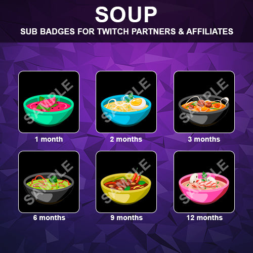 Soup Twitch Sub Badges