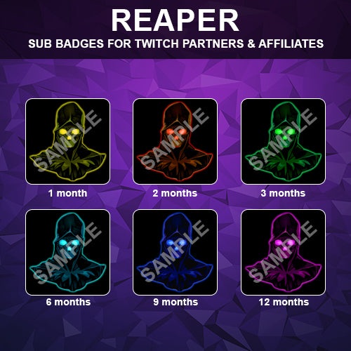 Reaper Twitch Sub Badges
