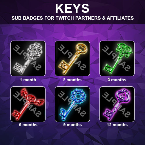 Keys Twitch Sub Badges