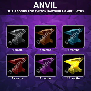 Anvil Twitch Sub Badges