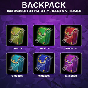 Backpack Twitch Sub Badges