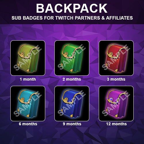 Backpack Twitch Sub Badges