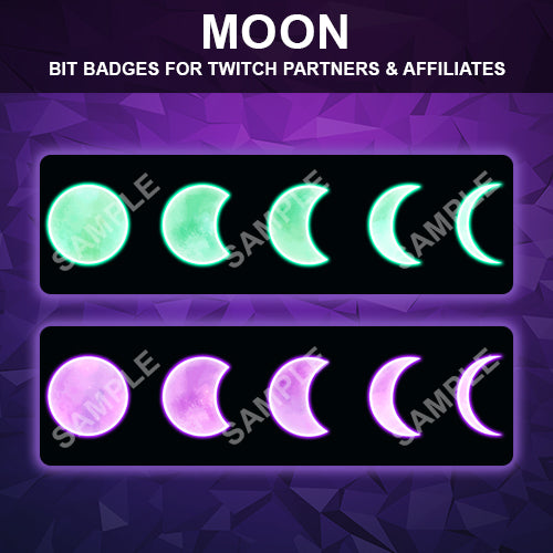 Moon Twitch Bit Badges