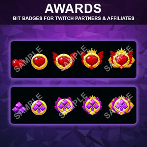 Awards Twitch Bit Badges
