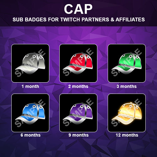 Cap Twitch Sub Badges