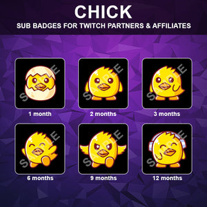 Chick Twitch Sub Badges