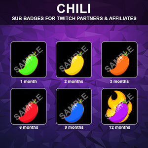 Chili Twitch Sub Badges