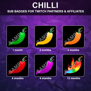 Chilli Twitch Sub Badges