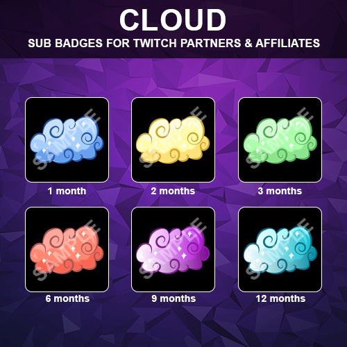 Cloud Twitch Sub Badges