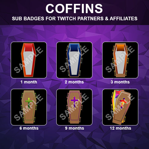 Coffin Twitch Sub Badges