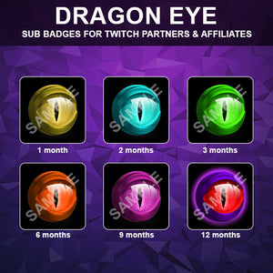 Dragon Eye Twitch Sub Badges