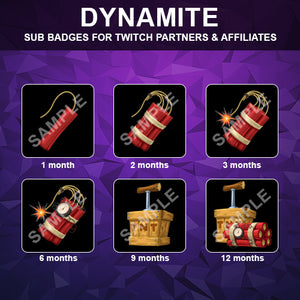Dynamite Twitch Sub Badges