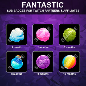 Fantastic Twitch Sub Badges