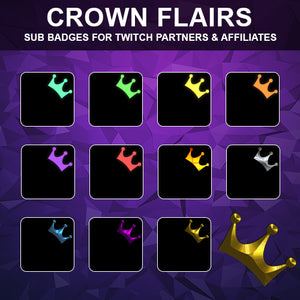 Crowns Badge Flairs