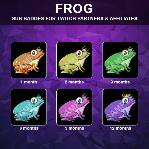 Frog Twitch Sub Badges