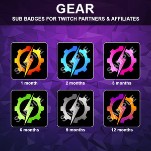 Gear Twitch Sub Badges