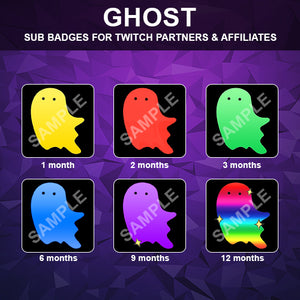 Ghost Twitch Sub Badges