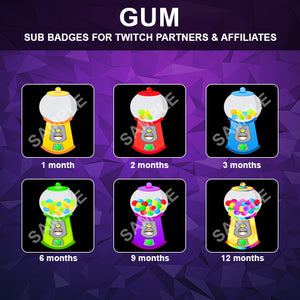 Gum Twitch Sub Badges
