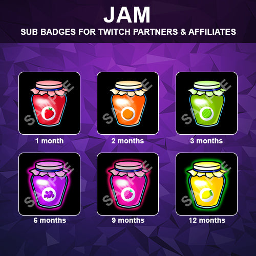 Jam Twitch Sub Badges