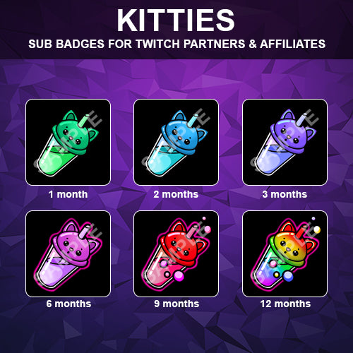 Kitties Twitch Sub Badges