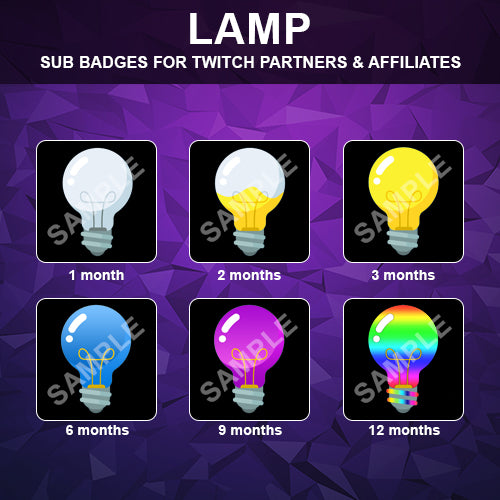Lamp Twitch Sub Badges