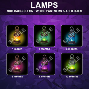 Lamps Twitch Sub Badges