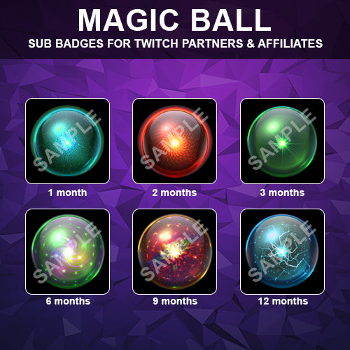 Magic Ball Twitch Sub Badges