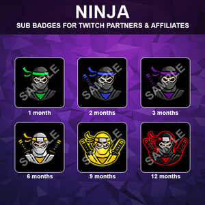 Ninja Twitch Sub Badges