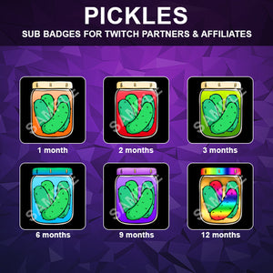 Pickles Twitch Sub Badges