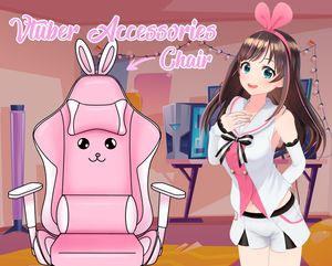 Vtuber Accessory Cute Gaming Chair rabbit ears