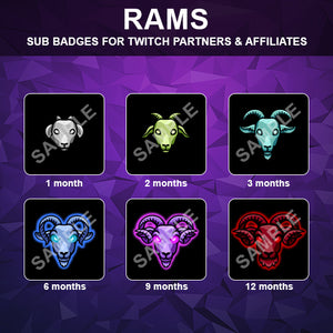 Rams Sub Badges