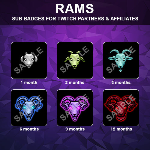 Rams Sub Badges