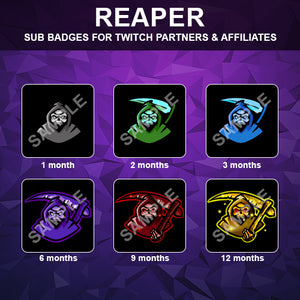Reaper Twitch Sub Badges