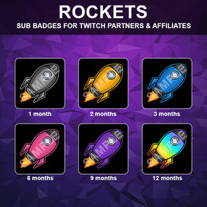 Rockets Twitch Sub Badges
