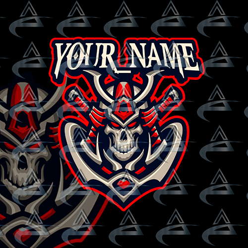 Skull Samurai Stream Logo - streamintro.com