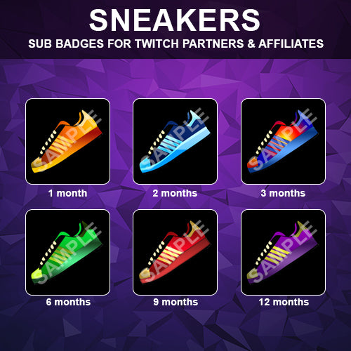 Sneakers Twitch Sub Badges