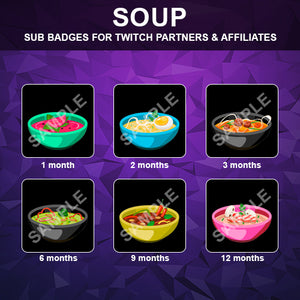 Soup Twitch Sub Badges