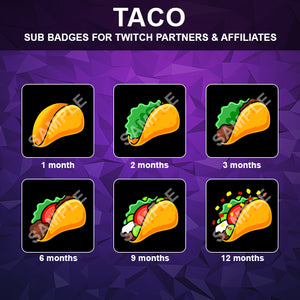 Taco Twitch Sub Badges