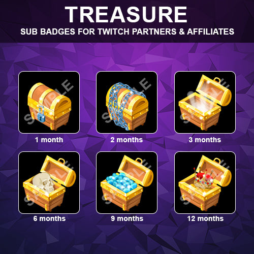 Treasure Twitch Sub Badges