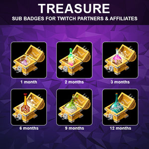 Treasure Twitch Sub Badges