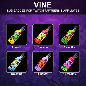 Vine Twitch Sub Badges