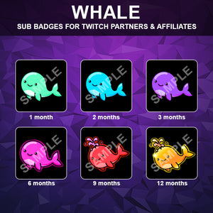 Whale Twitch Sub Badges