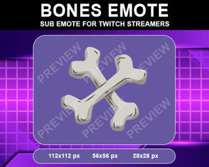 Bones Twitch Sub Emote