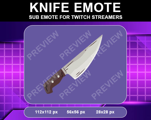 Knife Twitch Sub Emote