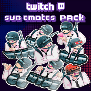 Pubg Sub Emotes Pack - streamintro.com