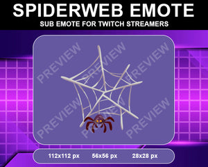 Spiderweb Twitch Sub Emote