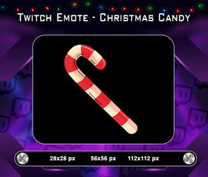 Christmas Candy Twitch Sub Emote